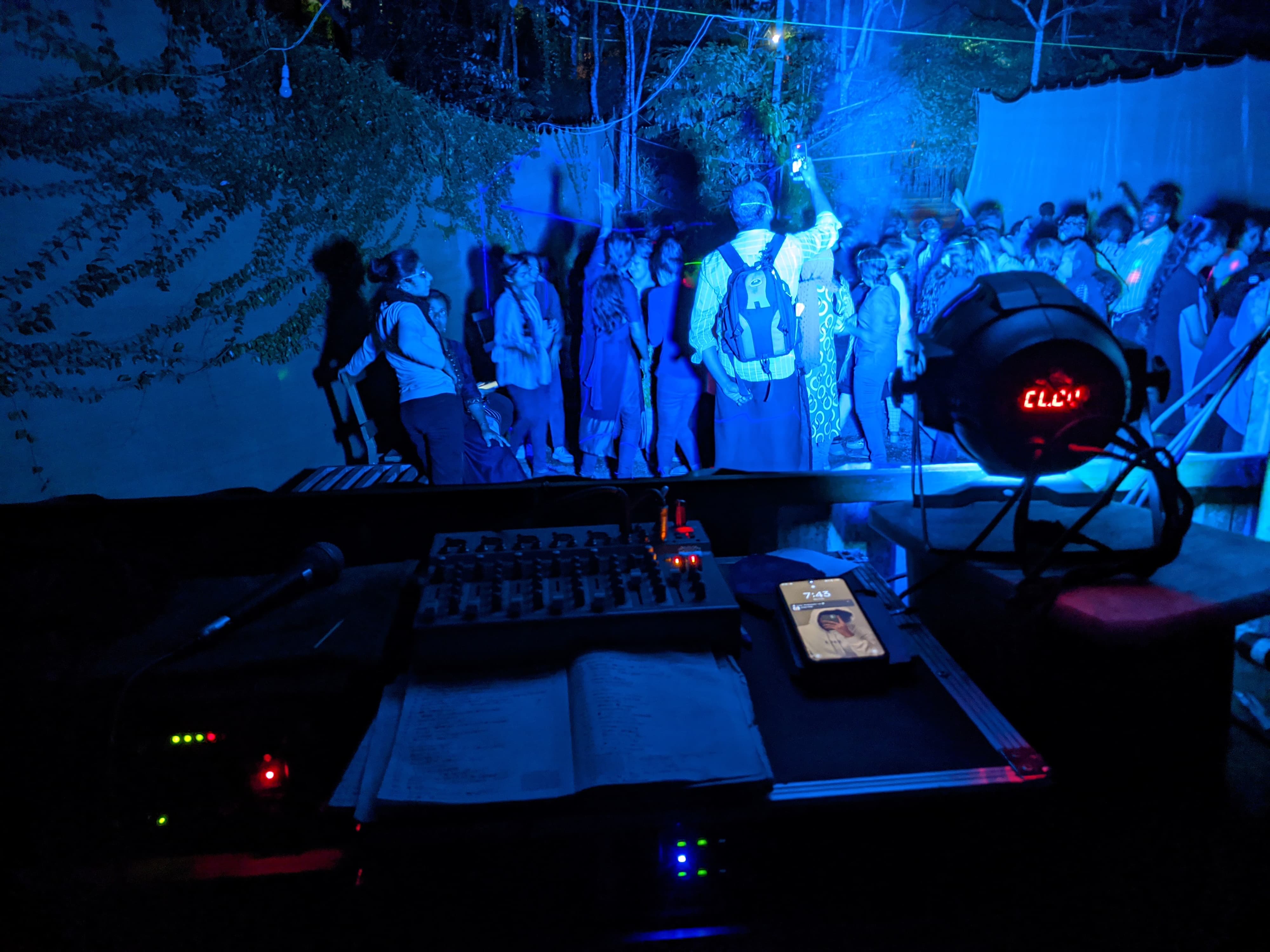 DJ console for evening vibes