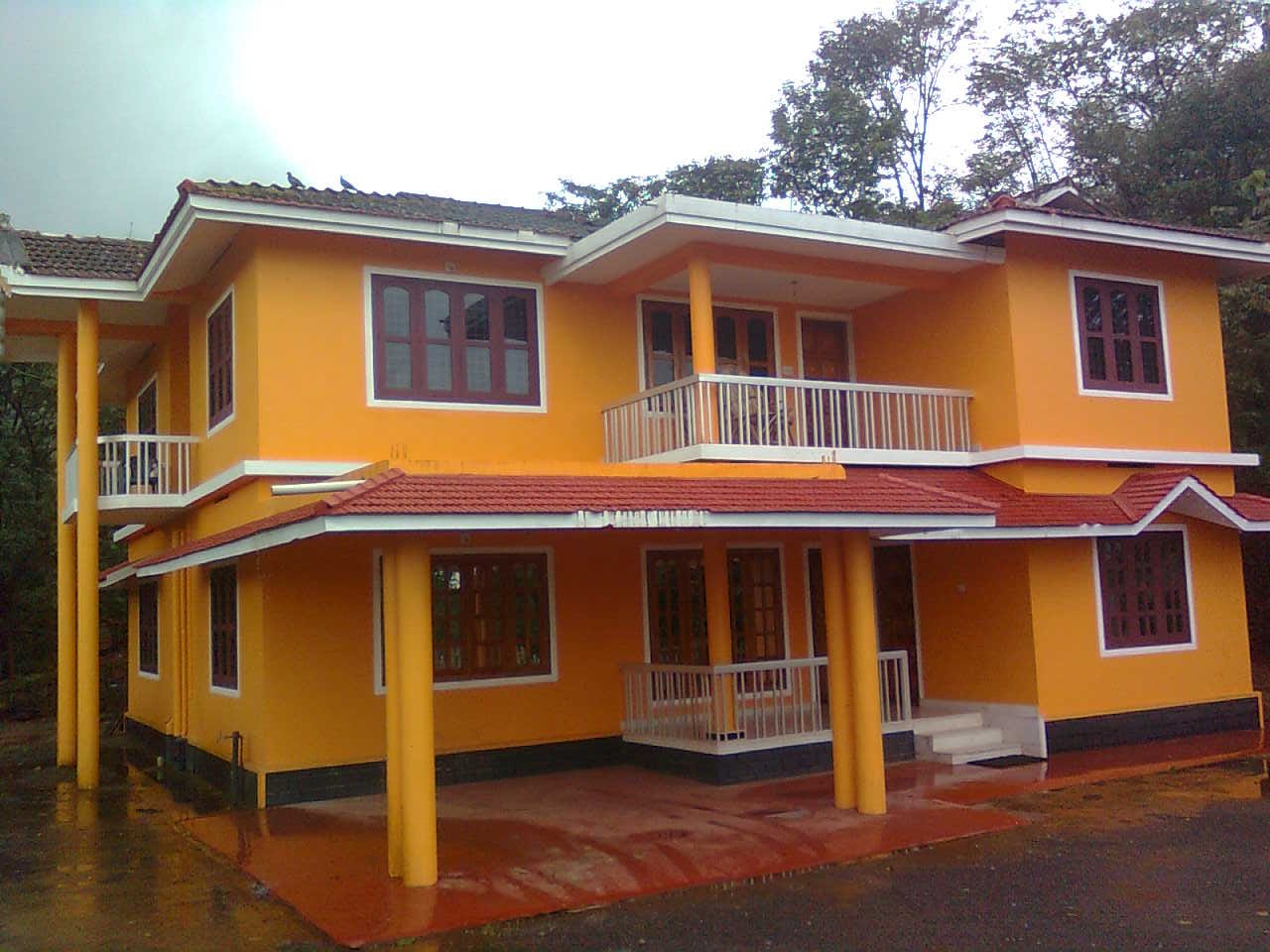 Kerala-inspired architecture with traditional design