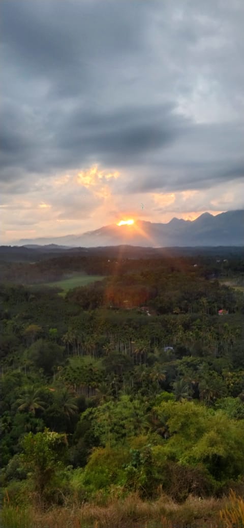 Sunset over the hills